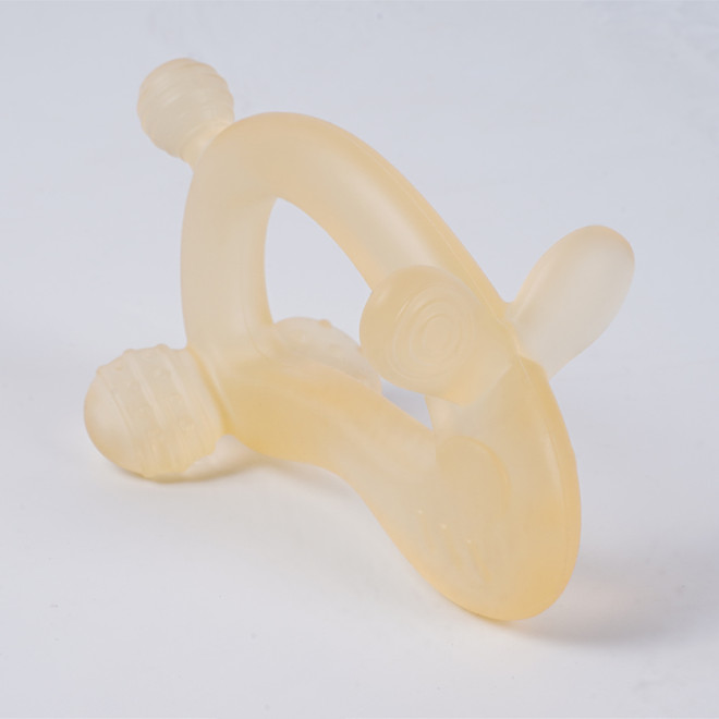 Jelly Rabbit Silicone Baby Teethers Soft Toy in Mushroom Shape Silicone Teether